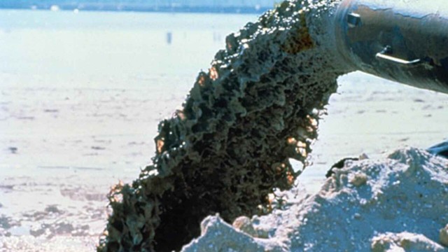 Visual example of sea discharge (not actual phosphogypsum).